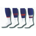 Cushioned Tube Style Football Sock w/ Striped Pattern (13-15 X-Large)